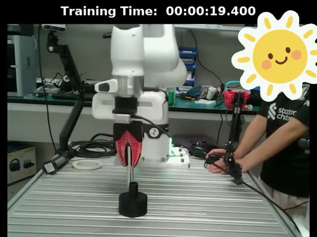 REMA real-world robotic manipulation demo